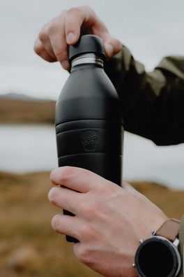 Thermal Bottle Reusable Stainless Steel 22oz/660ml - Black