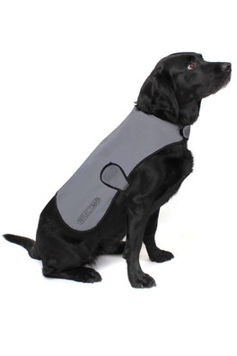 REFLECT360 Reflective Fleece-Lined Dog Jacket - Grey
