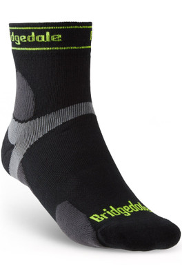 Ultra-Light Mens T2 Merino Run Mini-Crew Socks - Black