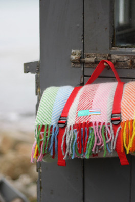 Porthminster Picnic Rug - Rainbow Stripe