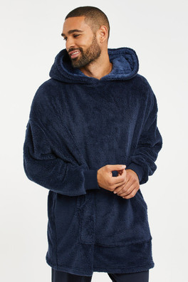 Oversized Mens Loungewear Hoodie - Navy