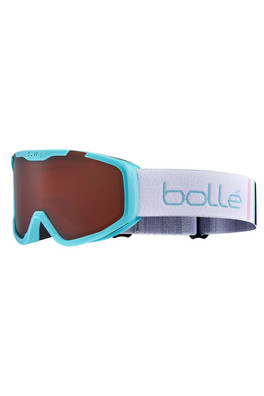 ROCKET Youth Snow Goggles - Matte Blue & White/Rosy Bronze
