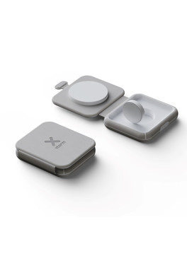 Foldable Wireless Travel Charger 2in1 - Off-White