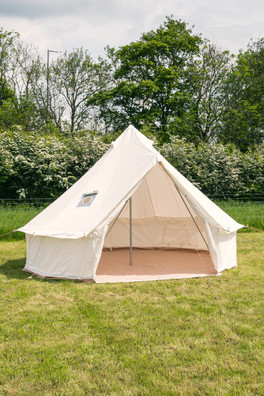 4M Kokoon Deluxe XL Cotton Canvas Bell Tent - White