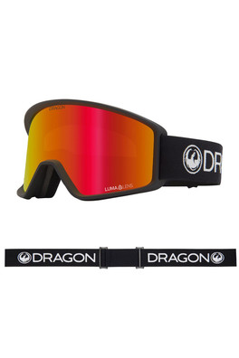 DXT OTG Youth Snow Goggles - Black/LL Red Ionized