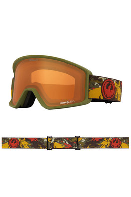 DXT OTG Youth Snow Goggles - Leafy Camo/Lumalens Amber