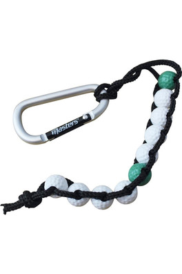 Unisex Beaded Golf Stroke Counter - Black/White/Green
