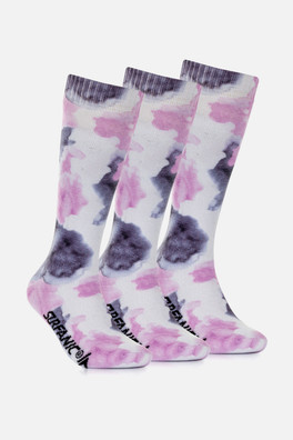 Pro Tech Plus Womens Ski Sock 3 Pack - Pink