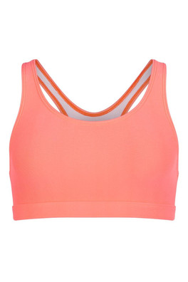Womens Action Sports Bra - Neon Coral