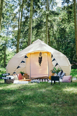 5m Luna Bell Tent Canvas Lite 200gsm - Sandstone