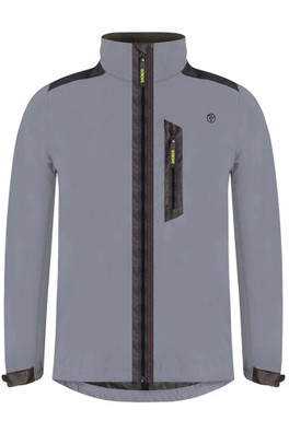 City Men's 100% Reflective Commuter Cycling Jacket - Grey