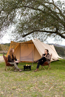 5x4m Tucana Tent Double Door Canvas 285gsm - Sandstone