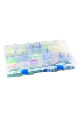 Zerust Tuff Tainer Fishing Tackle Box - Clear
