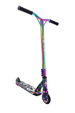 1080 Neo Chrome+ Push Stunt Scooter - Neo Chrome Jet Fuel