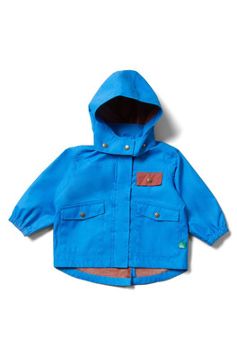 Kids 100% Recycled Waterproof Parka Coat - Blue