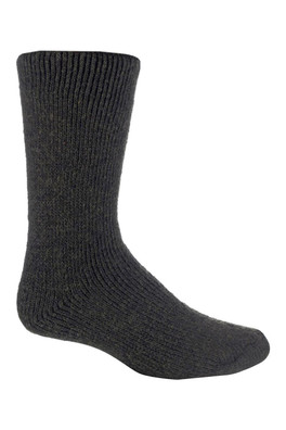 Mens Thick Thermal Wool Socks - Charcoal