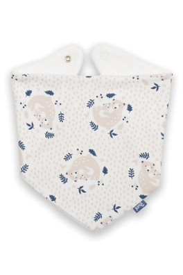 Baby 100% Organic Cotton Bib - Snuggle Bear