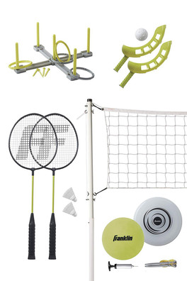 Fun 5 Combo Outdoor Games Pack - White/Yellow