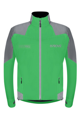 Nightrider Mens Reflective Cycling Jacket - Green