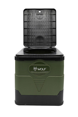 Compact Toilet - Black Lid