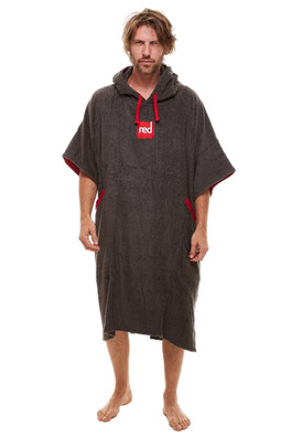 Towelling Mens Change Robe - Grey