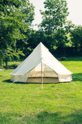 5M Lite Oxford Canvas Bell Tent - White