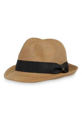 Cayman Men's Lightweight UPF 50+ Fedora Hat - Tan