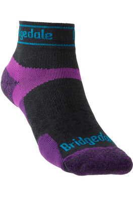 Ultra-Light Womens T2 Merino Low Cut Run Socks - Charcoal Grey