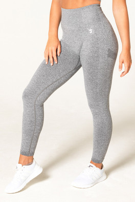 Define Womens Seamless Scrunch Leggings - Grey