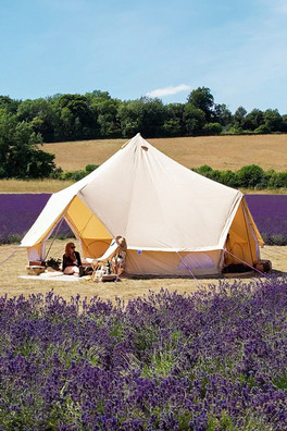 7m Bell Tent Quad Door Canvas 285gsm - Sandstone