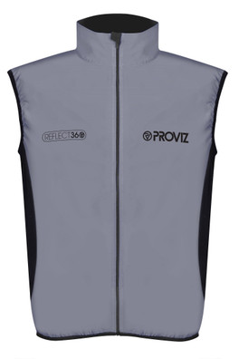Reflect360 Mens Reflective Running Gilet - Grey