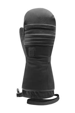 Connectic 5 Heated Leather Waterproof Ski Mittens - Black