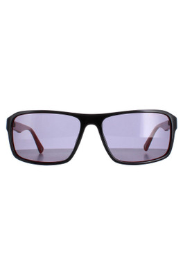 DCS024 Sunglasses - Black on Red / Grey