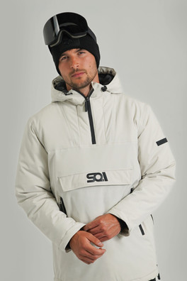 DEZE'RT Mens Ski Jacket - Off-white