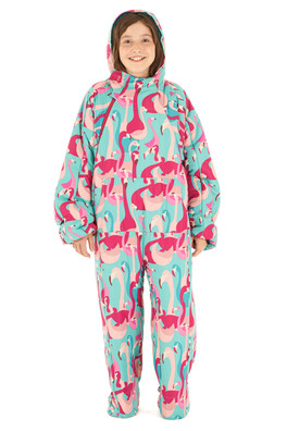 Kids Sleeping Bag Suit - Flamingo
