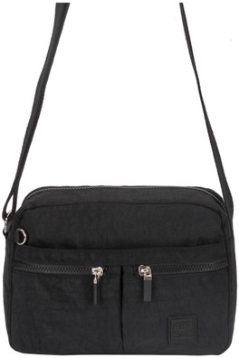 Multi Zip Cross Body - Black