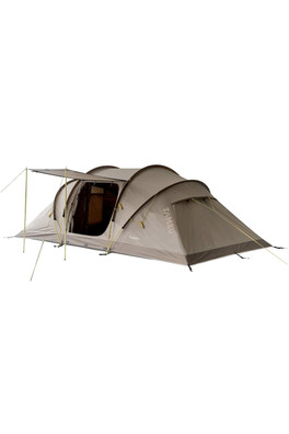 4 Person Trekking Tent 100% Recycled Polyester - Taupe / Grey