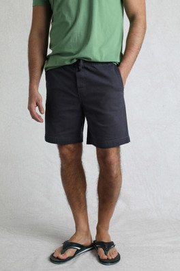 Weston Mens Relaxed Canvas Shorts - Navy