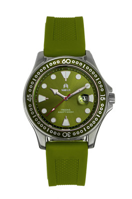 Freedive Strap Watch with Date - Green
