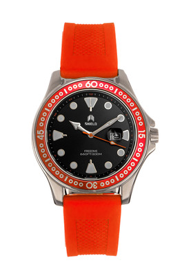 Freedive Strap Watch with Date - Orange