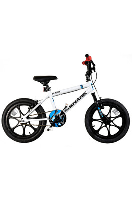XN Urban Shark Kids 16" BMX Bike - White/Black