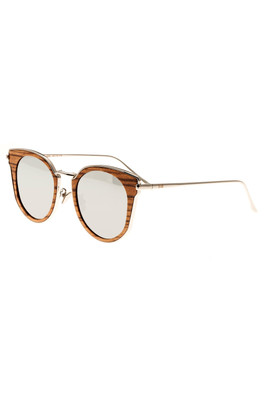 Karekare Polarized Sunglasses - Zebra/Silver