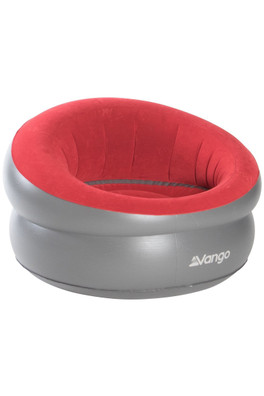 Inflatable Donut Flocked Camping Chair Carmine - Red