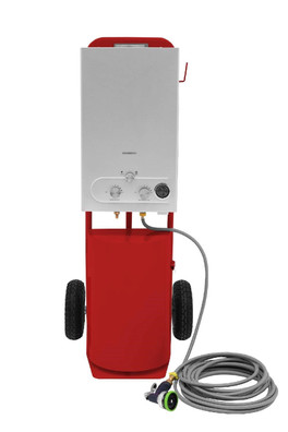 Deluxe Portable Horse Shower - Red
