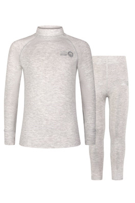Cosy Cub Kids Baselayer Set Grey Marl - Grey Marl