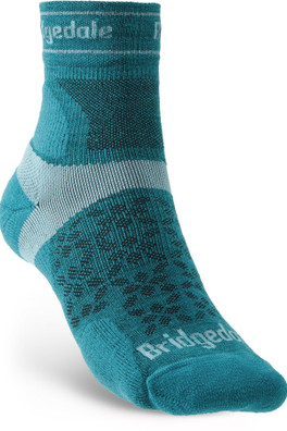 Ultra-Light Mens T2 Merino Run Mini-Crew Socks - Teal Blue