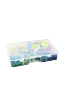 Tuff Tainer Fishing Tackle Box - Clear
