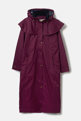 Outback Womens Full Length Waterproof Raincoat - Plum