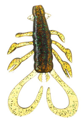 Creepy Critter 2" Pack of 10 Fishing Lures - UV Motor Oil