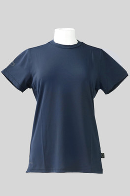 Womens Short Sleeve Tee 92% Recycled Polyester - Navy